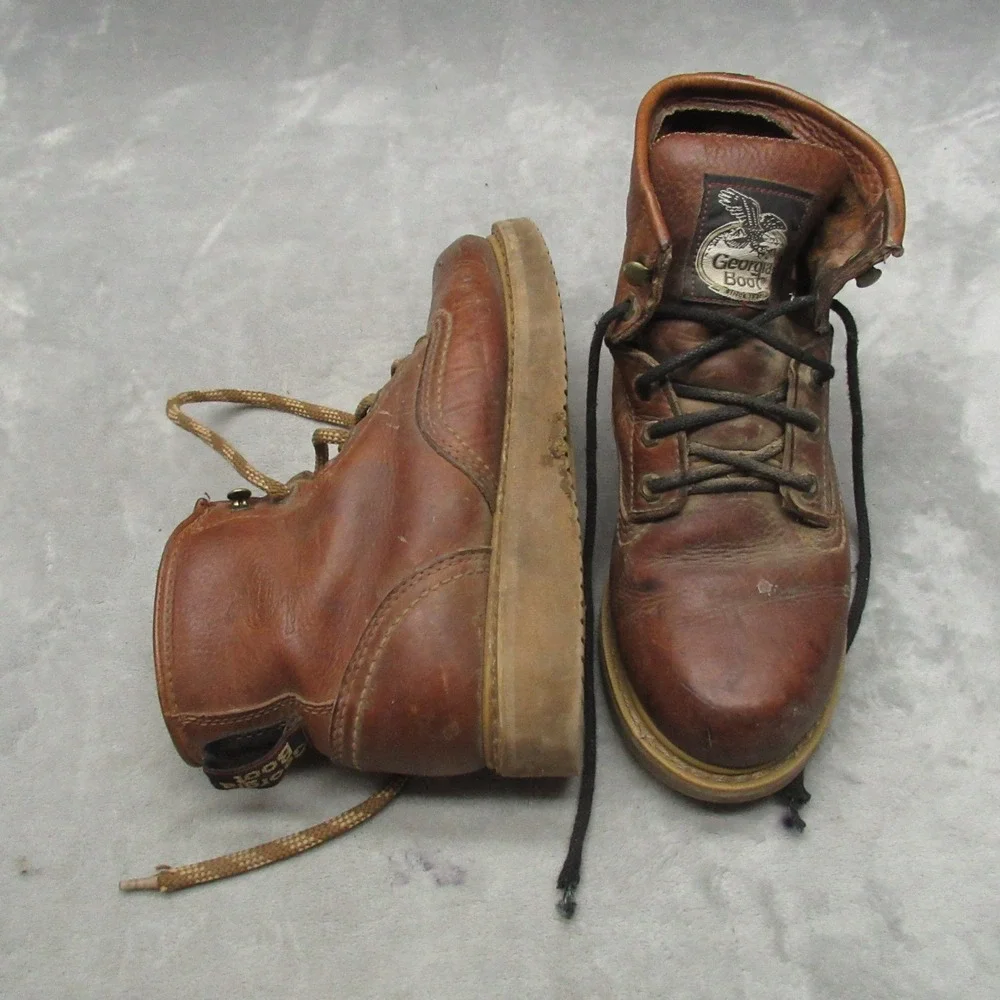 Georgia Mens 7.5M Work Boots Brown 6